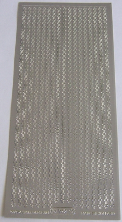 Stickerbogen 10 x 23 cm Bordüre silber