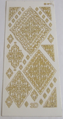 Stickerbogen 10 x 23 cm Ornamente
