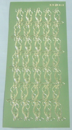 Stickerbogen 10 x 23 cm Bordüren