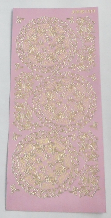Stickerbogen 10 x 23 cm Ornamente