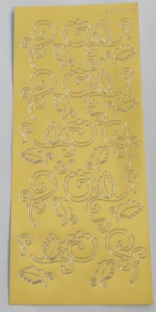 Stickerbogen 10 x 23 cm Swirls