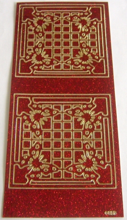 Stickerbogen 10 x 23 cm Ornamente