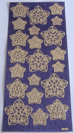 Stickerbogen 10 x 23 cm Ornamente