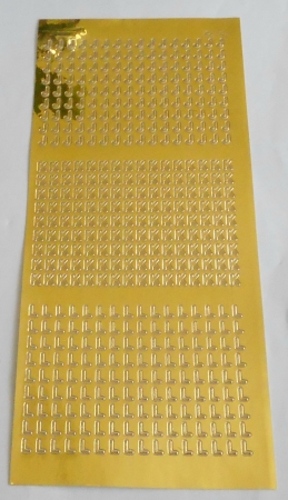 Stickerbogen 10 x 23 cm Buchstaben J, K und L