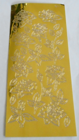Stickerbogen 10 x 23 cm Blüten
