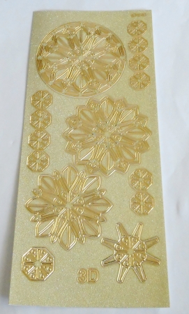 3D Stickerbogen 10 x 23 cm Ornamente