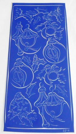 Stickerbogen 10 x 23 cm Glocken