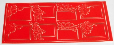 Stickerbogen 10 x 23 cm Rahmen