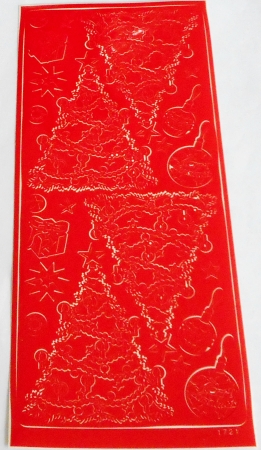 Stickerbogen 10 x 23 cm Tannenbaum