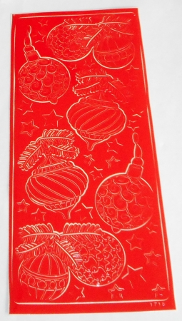 Stickerbogen 10 x 23 cm Kugeln