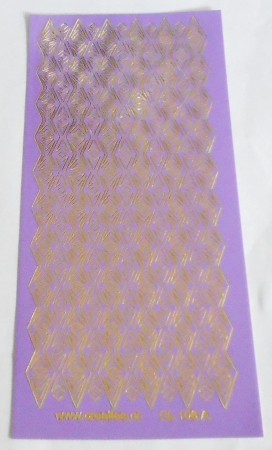 Stickerbogen 10 x 23 cm Bordüren lila
