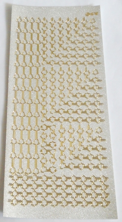 Stickerbogen 10 x 23 cm Bordüren