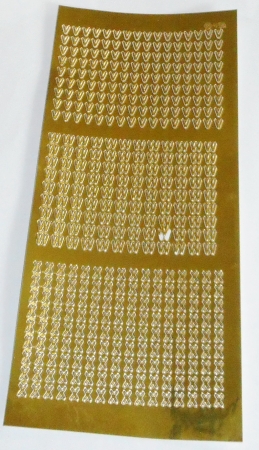 Stickerbogen 10 x 23 cm Buchstaben V, W und X