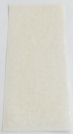 Stickerbogen 10 x 23 cm Herzen