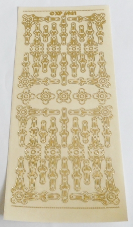 Stickerbogen 10 x 23 cm Bordüren und Ecken