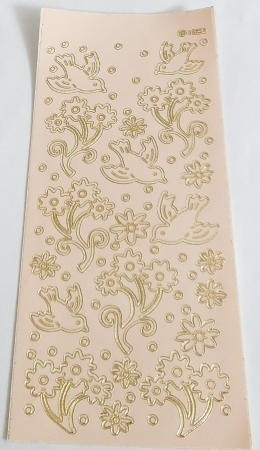 Stickerbogen 10 x 23 cm Vögel