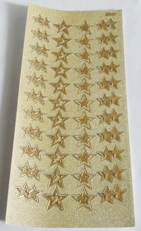 Stickerbogen 10 x 23 cm Sterne