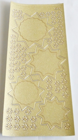 Stickerbogen 10 x 23 cm Weihnachtliche Motive