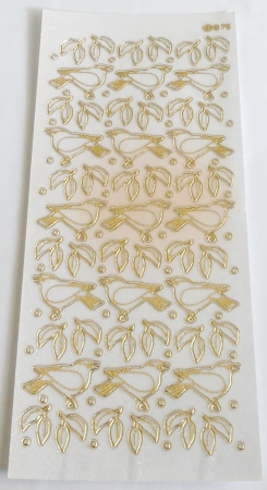 Stickerbogen 10 x 23 cm Vögel