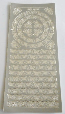 Stickerbogen 10 x 23 cm Schmetterlinge