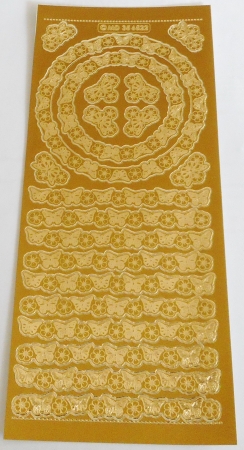 Stickerbogen 10 x 23 cm Bordüren