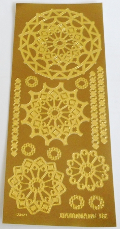 Stickerbogen 10 x 23 cm Ornamente