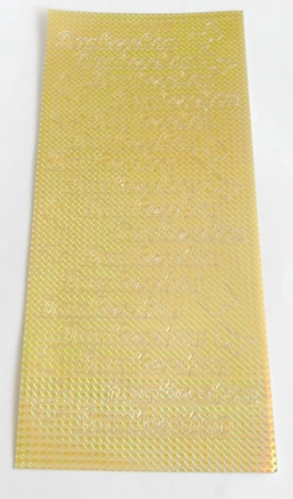 Stickerbogen 10 x 23 cm Dankeschön und Schmetterlinge