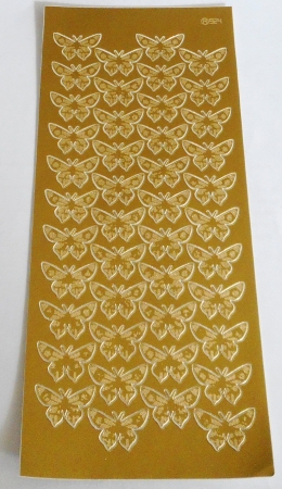 Stickerbogen 10 x 23 cm Schmetterlinge