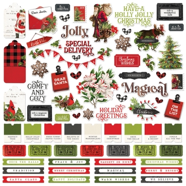 Preview: Simple Stories Simple Vintage Christmas Lodge Collector's Essential Kit