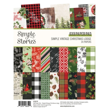 Simple Stories Simple Vintage Christmas Lodge 6 x 8 Inch Paper Pad