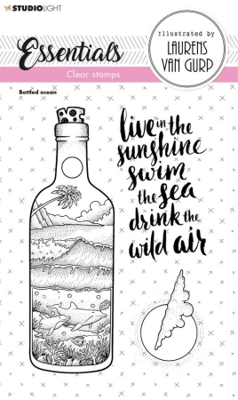 Studio Light Bottled Ocean Essentials Clear Stamps