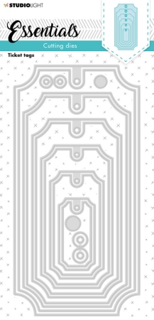 Studio Light Ticket Tag Essentials Cutting Dies