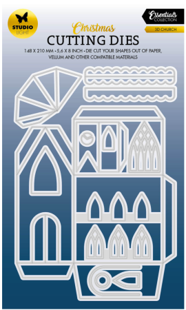 Studio Light 3D Church Christmas Essentials Cutting Dies