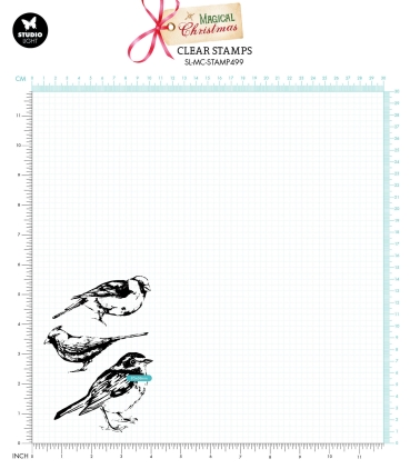 Preview: Studiolight Magical Christmas Clear Stamp Birds