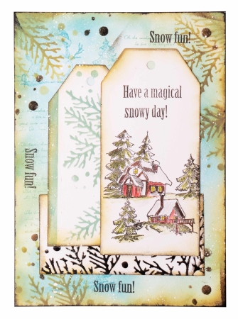 Preview: Studiolight Essentials Clear Stamps Christmas Winter Houses