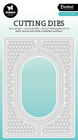 Studiolight Essentials Cutting Dies  Oval Gate Shape