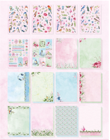 Preview: Studio Light Spring Birds A4 Die-Cut Designer Paper Pad