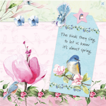 Preview: Studio Light Spring Birds A4 Die-Cut Designer Paper Pad