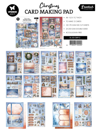 Preview: Studio Light Dreamy Christmas  A4  Christmas Essentials Card Making Pad