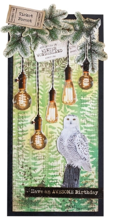 Preview: Studio Light Clear Stamp Transparente Stempel Winter Wonderland Grunge