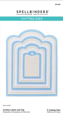 Preview: Studio Light Dies Stanzschablonen Scallop Labels and Tag Etched