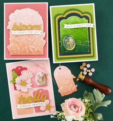 Studio Light Dies Stanzschablonen Scallop Labels and Tag Etched