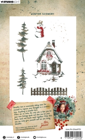 Preview: Studio Light Clear Stamp Transparente Stempel Festive Nostalgie Winter Scenery