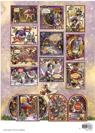 Preview: Studio Light A4 Christmas Card Making Paper Pad Fairy Christmas