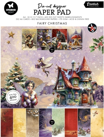 Studio Light Fairy Christmas Essentials Die-cut Paper Pad