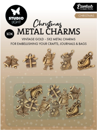 Studio Light Christmas Metal Charms