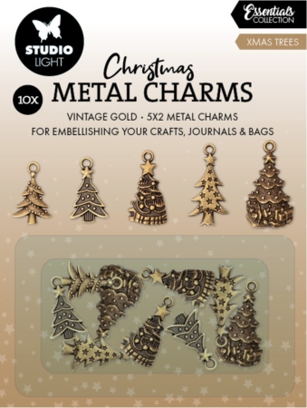 Studio Light Xmas Trees Christmas Metal Charms