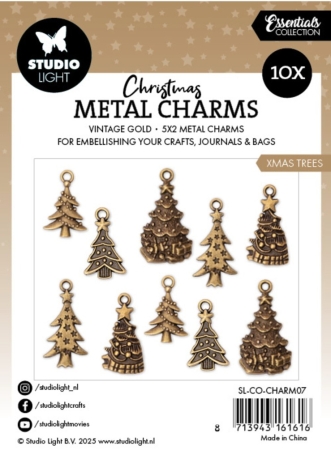 Preview: Studio Light Xmas Trees Christmas Metal Charms