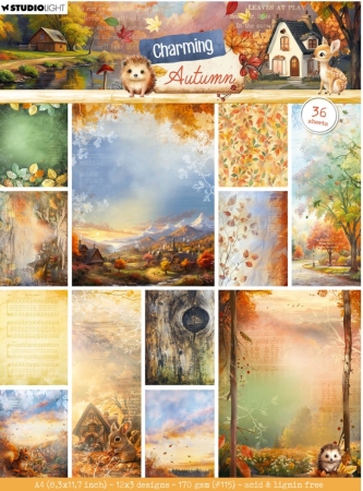 Studio Light Charming Autumn Designer Paper Pad Background