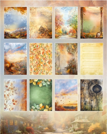 Preview: Studio Light Charming Autumn Designer Paper Pad Background